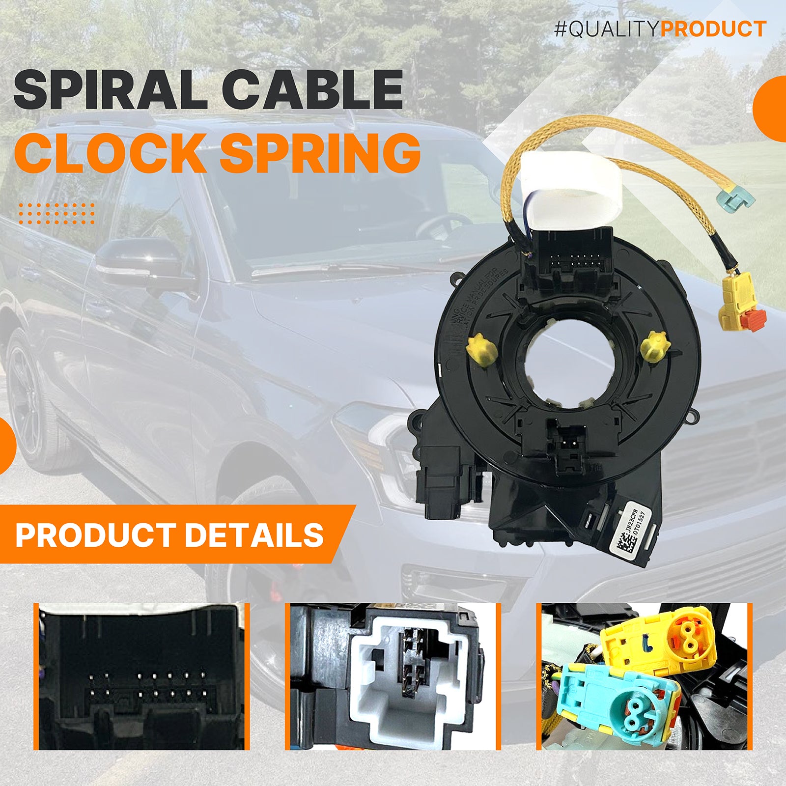 Clock Spring W/ Heated For Ford F-150 2015-2020